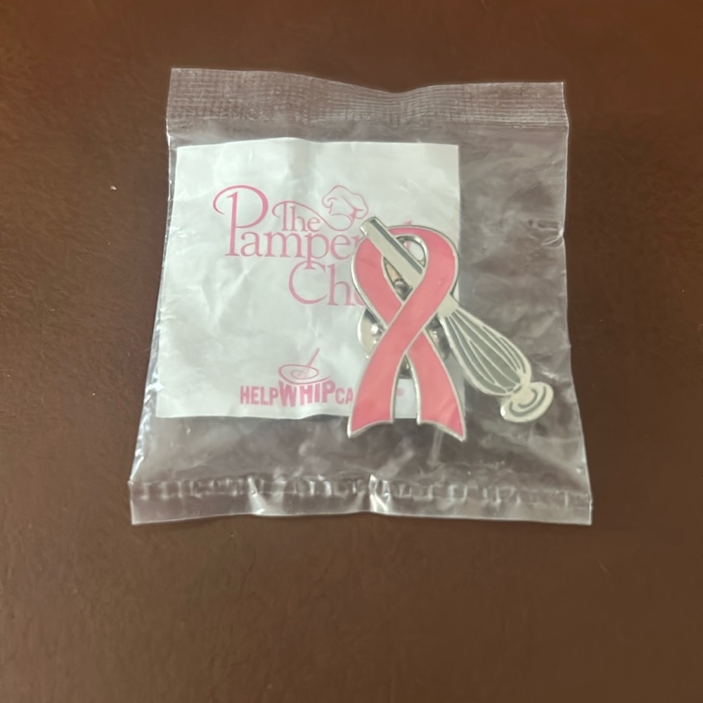 Pampered Chef “Help Whip Cancer” Pin